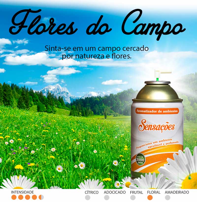 Marketing Olfativo - Aromatizador Flores do Campo